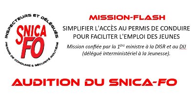 MISSION FLASH SUR LE PC - LA CONTRIBUTION DU SNICA-FO